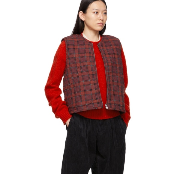 YMC Jets lambswool red sweater - Picture 3 of 3